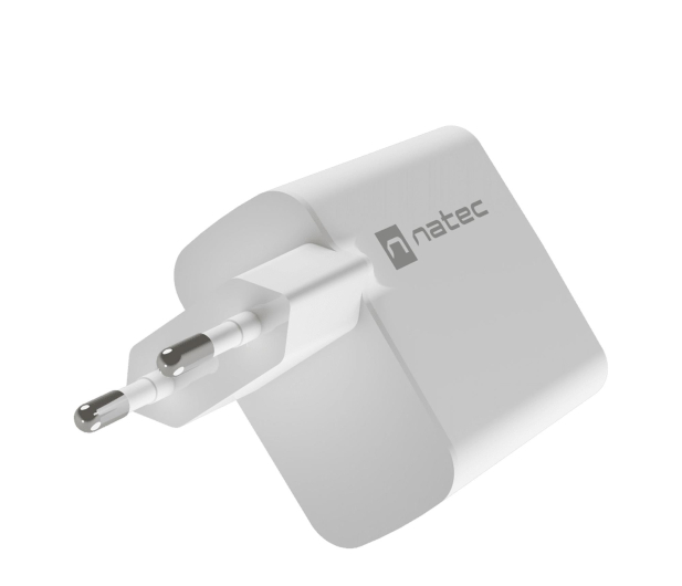 Natec RIBERA GAN 1X USB-A + 1X USB-C 45W BIAŁA - 1480428 - zdjęcie 4